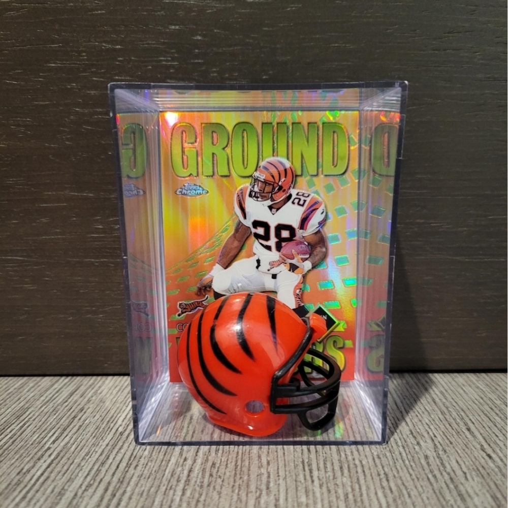 Corey Dillon Cincinnati Bengals Mini Football Helmet Sports Box